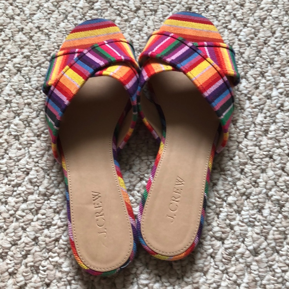 J. Crew Cora Rainbow Slides